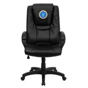   Personalized Black Leather Executive Office Chair