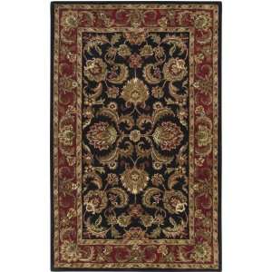   Ancient Treasures A 108 Black/Red 16X16 Sample Swatch Area Rug