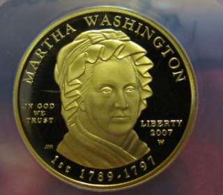 ANACS 2007 W PERFECT DCAM Martha Washington First Strike Gold Spouse 