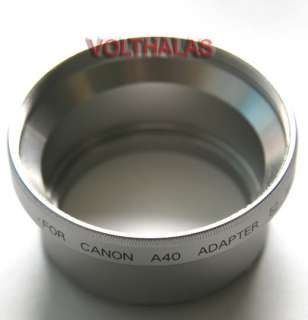   52mm Lens Adapter Tube for Canon A40 / A30 Powershot Digital Cameras