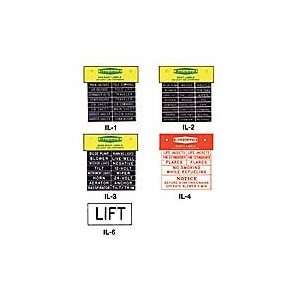   Engraving IL6 IDENTI LABEL LIFT LIFT STICKER