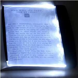  LED Light wedge Panel Book Reading Lamp Paperback Night 