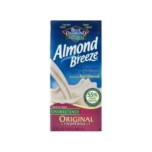 Almond Breeze, Unsweetened, Original, 32 Grocery & Gourmet Food