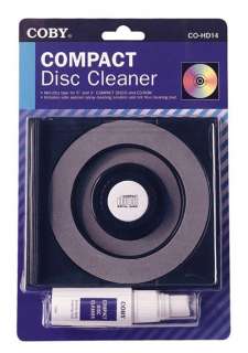 COBY CO HD14 CD / DVD Compact Disk Cleaner Kit, NEW  