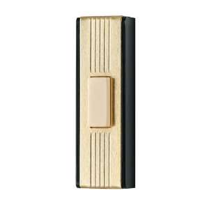  NuTone PB10LGL Wired Lighted Door Chime Push Button, Black 