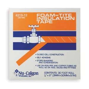  NU CALGON 4219 12 Foam Insulation Tape,30 Ft x 2 In,Gray 