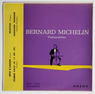 BERNARD MICHELIN cello recital french odeon SOE3354 7  