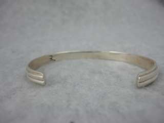   Handmade Zuni sterling silver bracelet CORAL Jewelry   