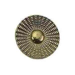   16 Brass Round Cabinet Knob from the Deco Collecti
