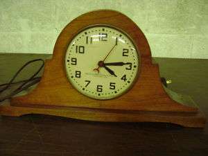 vintage the electric neon clock mantel alarm shelf  