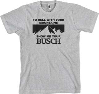 NEW RETRO HUMOR BUSCH BEER ANTI COORS SHIRT *FREE SHIP*  