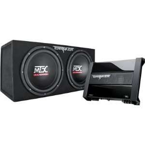    New MTX DUAL 12 SUBWOOFER AND AMPLIFIER   TNP212D2