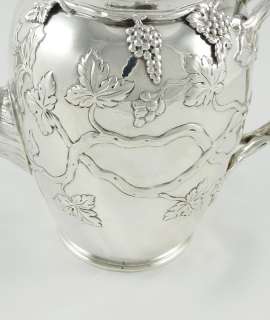   VICTORIAN STERLING SILVER COFFEE POT, ELEVATION OF SILVER TO ART
