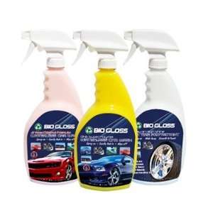 Car Cleaning Kit, Completely Waterless Carwash. 3 Pc Kit for Exterior 