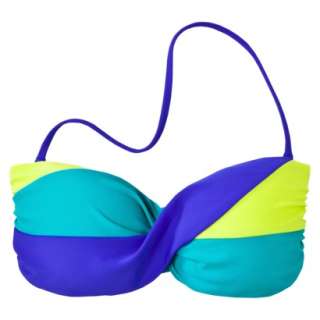 Juniors Twist Bandeau Swim Top   Ultramarine.Opens in a new window