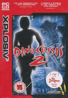 DINO CRISIS 2 II Dinosaur Action PC Game Xplosiv NEW 013388310371 