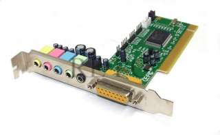 CMI 8738 Based 6 Channel PCI Sound Card Bass Ctr Select  