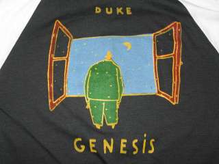   GENESIS DUKE TOUR RAGLAN T Shirt XS/SMALL concert rock 80s soft thin