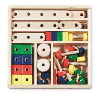 CONSTRUCTION SET in a BOX ~Wooden Toy~ Melissa and Doug 000772004909 
