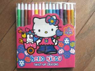   twist up crayon set 16 colors new sanrio crayons fun draw stationary