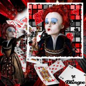 Alice In Wonderland Burton Red Queen Hearts Valentines Day Gift Elbow 