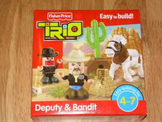   Building Bricks DEPUTY & BANDT Figures NIB Horse Cactus Gold  