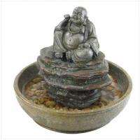 Buddha Feng Shui Faux Stone Indoor Tabletop Fountain  