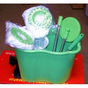 Easy 360° Magic Mop and Bucket Cleaning Kit [Green]