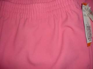 NWT CRICKET LANE Petite Pink Elastic Pants Plus 38, 24W. 100% 