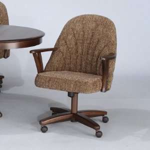   Chromcraft Core Tilt Swivel Chair with Latte Fabric Furniture & Decor