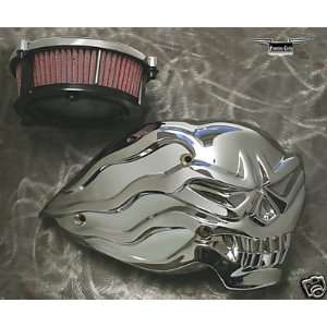 CHROME SKULL AIR CLEANER ASSEMBLY Frontiercycle 