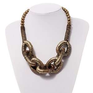  Gilded Chunky Link Necklace   44cm Length Jewelry