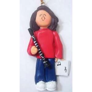  Clarinet Female with Brown Hair Beauty