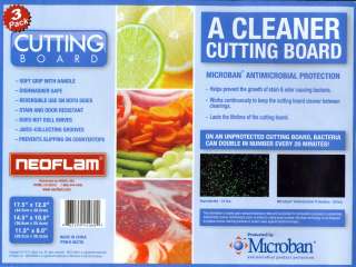 NeoFlam Microban 3 Piece Cutting Board Set  