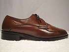 MENS 8.5 E WIDE FREEMAN FREE FLEX LEATHER OXFORD LACE UP SHOES 8 1/2