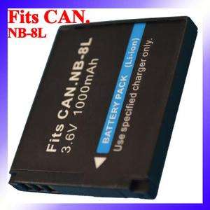 New 3.6V 1000mAh Digital Camera Rechargeable Li ion Battery For Canon 