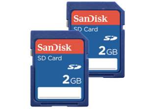 2GB SANDISK SD SECURE DIGITAL MEMORY CARD UK **2PACK**  