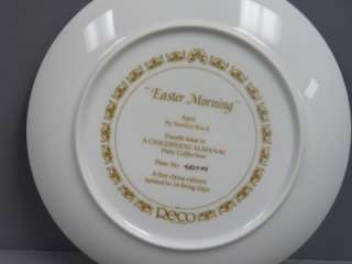 Sandra Kuck Reco Easter Morning Collectors Plate  