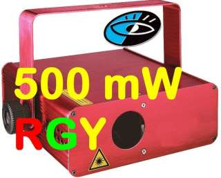 500mW American RGY ½ Watt DMX LASER DJ Club NEW 2011  