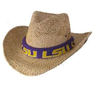  LSU Tigers Straw Cowboy Hat