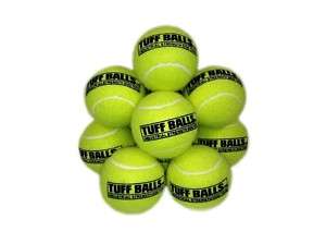 Set of 12 Dog Tennis Balls Tough Bite Tuff Toy Play  