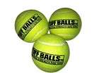 Set Of 3 Dog Tennis Balls Tough Bite Tuff Toy Play