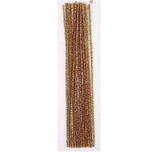  Pipe Cleaner Chenille Stems 12 x 6mm in GOLD by Fibre Craft 