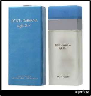 LIGHT BLUE by DOLCE GABBANA 3.3 oz 100 ml Eau de Toilette New In Box 