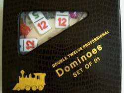 DOUBLE 12 NUMERICAL MEXICAN TRAIN DOMINO DOMINOES SET  