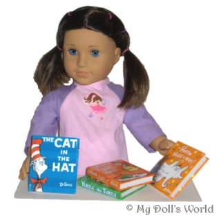 DR SEUSS BOOKS FIT AMERICAN GIRL CAT IN HAT HORTON  