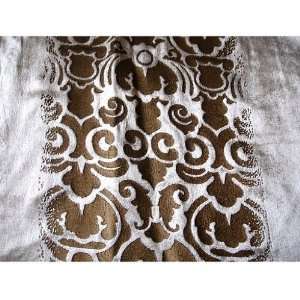  56 Wide Damask Illusion   Printed Damask Velvet Fabric By the Yard 