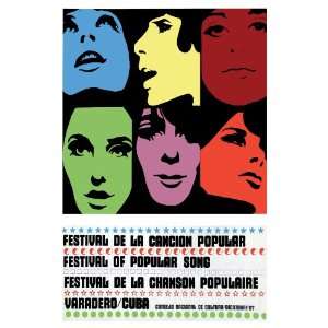 11x 14 Poster. Popular songs festival. Varadero Cuba. Decor with 