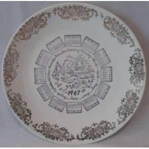  1967 Decorative Calendar Plate with Windmill Everything 