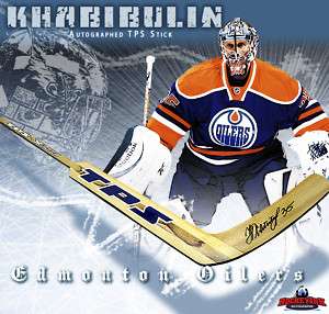 Nikolai Khabibulin Signed TPS Goalie Stick   Edmonton  